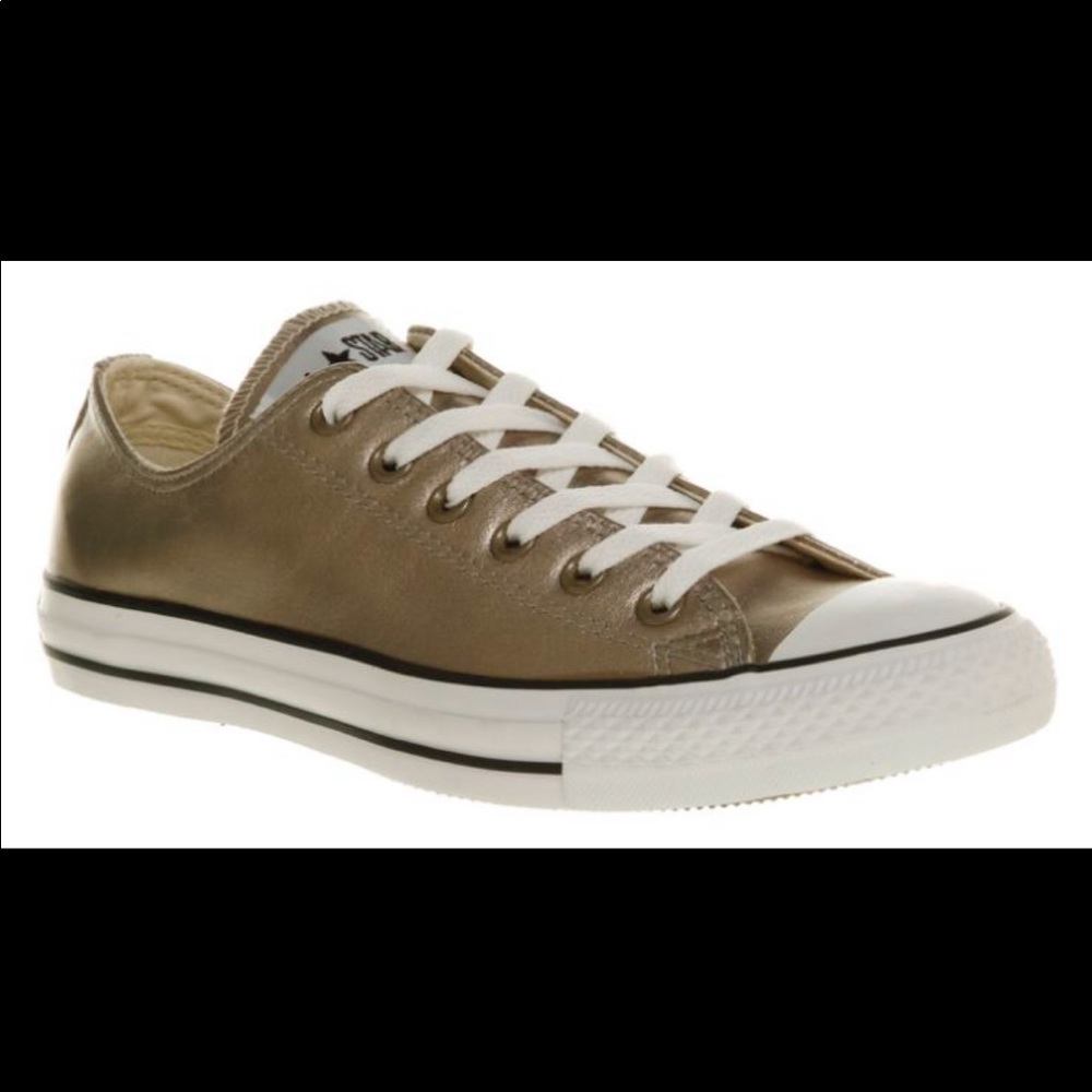 Metallic gold Converse All Stars
